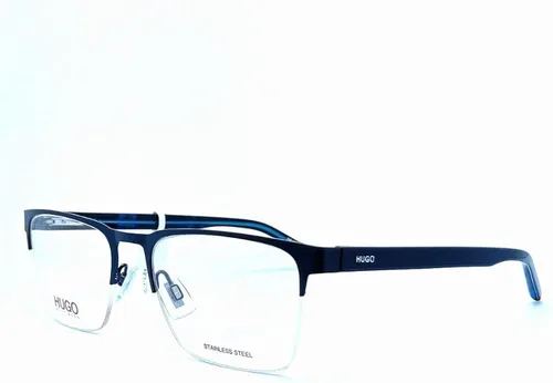 Vista 4 de Marco Hugo Boss HG-1076 FLL Acetato - Metal Matt Blue - Transparente Azul