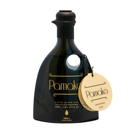 Vista 9 de Pamako Aceite de oliva orgánico de montaña monovarietal ultra premium 16.9 fl oz Cosecha 2021 Evoo orgánico prensado en frío de Grecia
