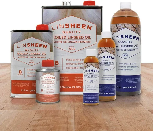 Vista 3 de LinSheen Aceite de linaza hervido: tratamiento de madera de linaza de secado rápido para rejuvenecer y restaurar muebles de madera al aire libre e