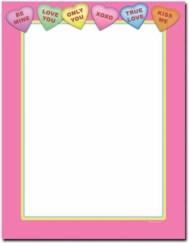 Vista 6 de Corazones horneados Paquete de 25 - Membrete imprimible de 8.5 x 11 pulgadas - Compatible con impresoras láser y de inyección de tinta