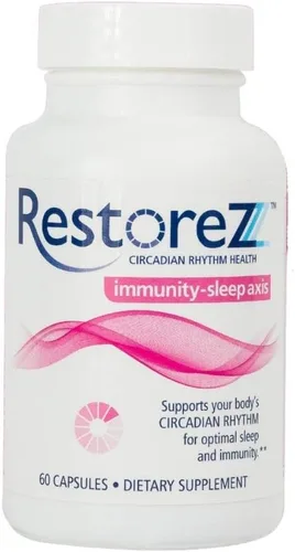 Vista 9 de RestoreZ Stay Asleep (60 cápsulas) Suplemento natural para dormir - Mantiene un sueño reparador durante toda la noche - Ayuda para dormir sin hábito