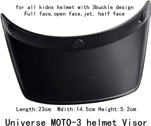 Vista 7 de Visera de casco de motocicleta de cara abierta, 3 bolsillos
