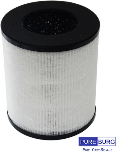 Vista 3 de PUREBURG Filtro de repuesto compatible con Tredy TD-1300, Tenergy Renair, Cool-Living CL-6070A, purificador de aire BEABA HEPA, carbón activado HEPA