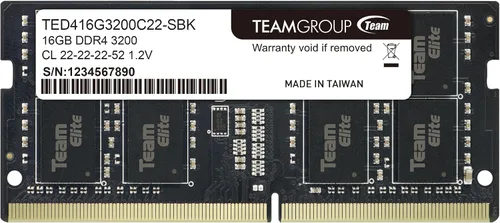 Vista 10 de TEAMGROUP Elite DDR4 de 8 GB individual 3200 MHz PC4-25600 CL22 sin búfer, no ECC 1.2 V SODIMM 260 pines para laptop estilo Notebook, PC, módulo