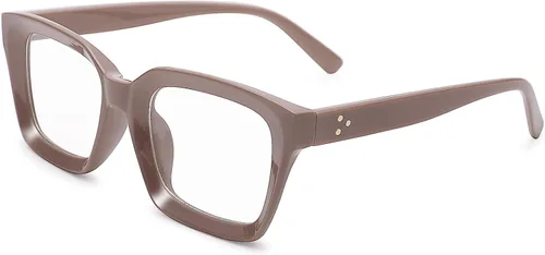 Vista 14 de COASION Lentes de bloqueo de luz azul, lentes clásicos gruesos con montura cuadrada para mujeres y hombres