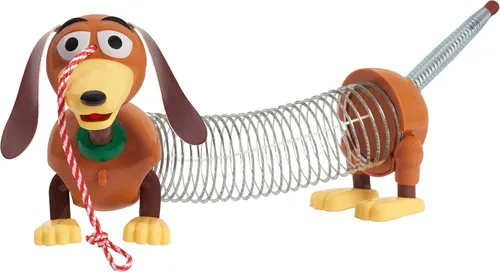 Vista 4 de Just Play - Slinky Dog Jr retro de 4.35 pulgadas, el juguete original clásico de resorte para caminar, vintage, juguete antiestrés, juguetes