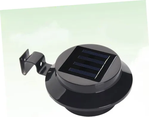 Vista 6 de OSALADI 3 luces solares para valla resistente a la intemperie para jardín y camino automático encendido/apagado
