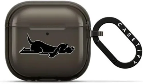 Vista 43 de CASETiFY Impact Airpods Pro (1ª/2ª) - Funda con anillo, color negro