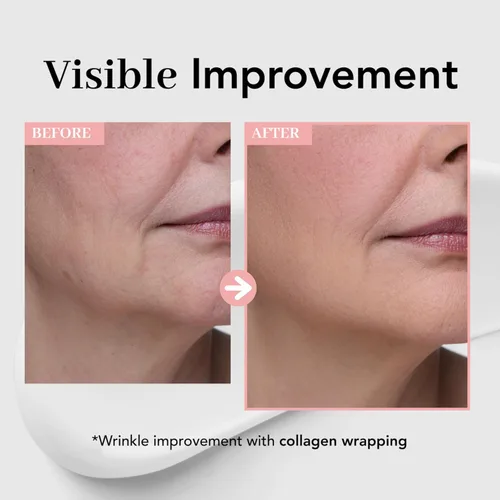Vista 4 de NOWATER Mascarilla facial de colágeno para piel cristalina, colágeno hidrolizado coreano y 6 péptidos, reafirma e hidrata visiblemente en 15
