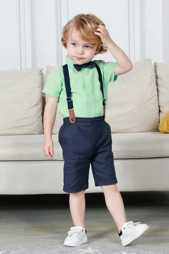 Vista 2 de AJ DESIGN Traje de caballero para bebé 2 piezas camisa y pantalones