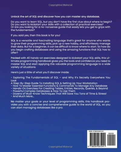 Vista 2 de SQL The #1 Crash Course for Beginners to Master SQL Programming Quickly With 40 Hands-On Exercises (Computer Programming)