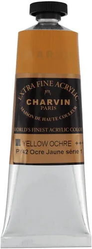 Vista 12 de Charvin Pintura acrílica profesional extrafina – verde absenta, tubo de 2.1 fl oz, pigmentos de triple fresado, resistente a la luz, pinturas
