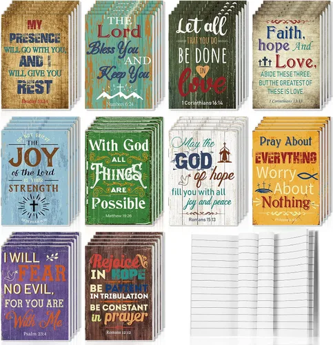 Vista 11 de Paquete de 50 cuadernos cristianos, diarios de oración, diario bíblico de bolsillo pequeño, diario de gratitud para mujeres y hombres, cuadernos