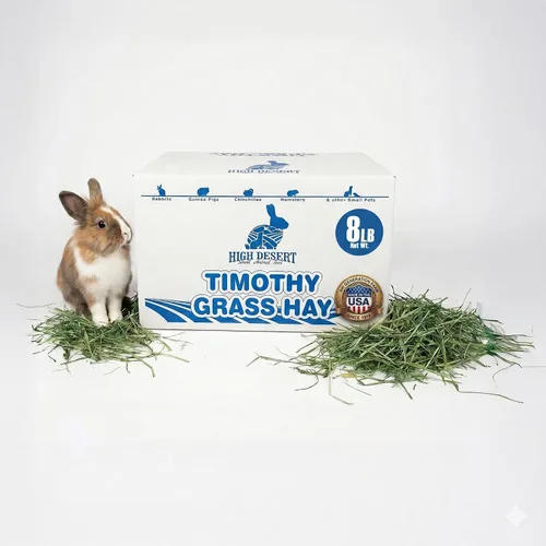 Vista 12 de High Desert Heno Timothy de segundo corte para conejos, cobayas, chinchillas y mascotas pequeñas, hojas suaves para la alimentación diaria