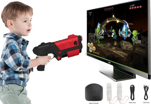 Vista 4 de Consola de juegos de TV, consola de videojuegos retro para niños y adultos, consola integrada de 200 juegos de TV clásicos, compatible con salida