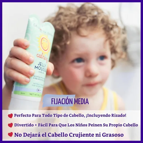 Vista 4 de California Baby Jelly Mousse - Mousse relajante para pelo de bebés, 2.9 oz