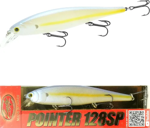 Vista 15 de LUCKY CRAFT Pointer 128SP, Señuelo de Pesca de Lubina de Lago de Agua Dulce, Jerkbait, Suspendido, Aparejos de Pesca, Accesorios de Pesca, Equipo