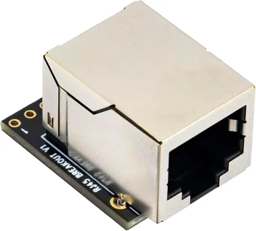 Vista 2 de 6pcs RJ45 8P8C Breakout Board Jack Conector Ethernet con 8Pin 2 Tipo Cabeceras Pin