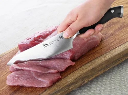 Vista 5 de Cangshan D Series 59120 Cuchillo de chef forjado de acero alemán, 8 pulgadas