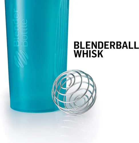 Vista 3 de BlenderBottle Botella mezcladora clásica perfecta para batidos de proteínas y antes del entrenamiento, 28 onzas (paquete de 2), todo negro