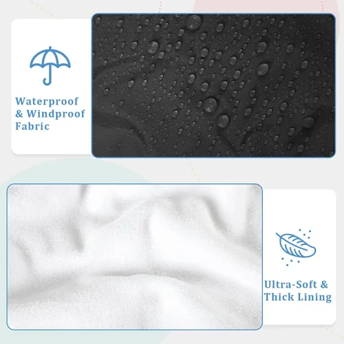 Vista 3 de Funda de asiento de automóvil para bebé, invierno, impermeable, para recién nacido, resistente al viento, funda de asiento de automóvil para bebé