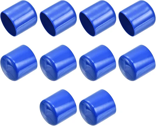 Vista 85 de uxcell 10 tapas de goma para extremos de 0.591 in de identificación, tapa de extremo redondo, protectores de rosca de tornillo, color negro