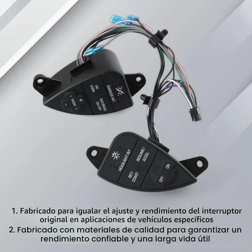 Vista 2 de DICMIC Interruptor de control de crucero del volante compatible con 2007-2016 International Prostar Reemplazo# 901-5101, 2611199C91