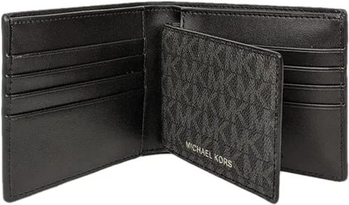 Vista 6 de Michael Kors Cooper Billfold con cartera para hombre PVC negro PVC negro Passcase