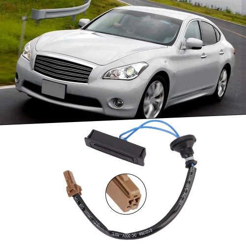 Vista 3 de para Versa - Interruptor de liberación del maletero del coche, tapa de cubierta de maletero de coche, interruptor de puerta abierto para Infiniti