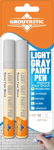 Vista 13 de Pluma de lechada – Negro – Pluma de pintura y reparación de lechada para azulejos para baño y cocina, marcador de retoque de lechada impermeable