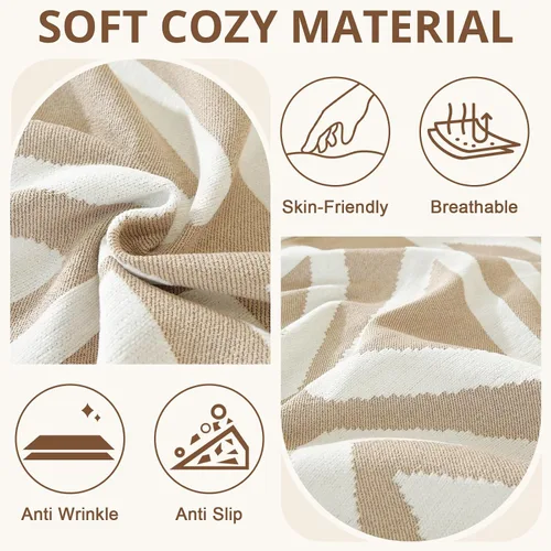 Vista 8 de Royhom Fundas para sofá modular, 2 piezas, manta de sofá en forma de L, fundas de sofá bohemias lavables, funda de sofá con borla, adecuada