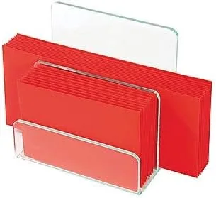 Vista 3 de Lorell LLR80659 Mini clasificador de papel, transparente/verde