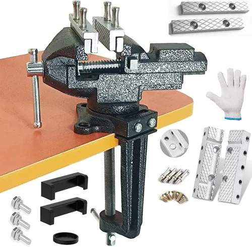 Vista 16 de MYTEC Mini Tornillo de Hogar, mandíbulas de nylon Abrazadera de Tornillo de Banco, 2.0" negro