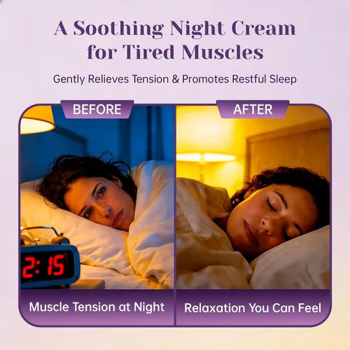 Vista 5 de Crema de magnesio para el sueño y la recuperación muscular: 4.23 onzas de crema tópica de absorción rápida con aceite de lavanda y jojoba, alivia