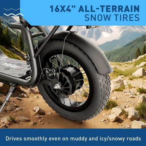 Vista 5 de Hiboy U2 Pro Electric Scooter for Adults with Seat & Basket