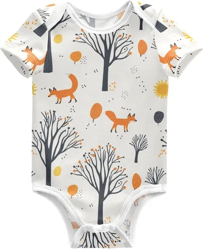 Vista 13 de vvfelixl Body para bebé niña Llama Alpaca Cactus Manga Corta Algodón Ropa de Bebé Para Niñas 0-24 Meses Negro Multi10