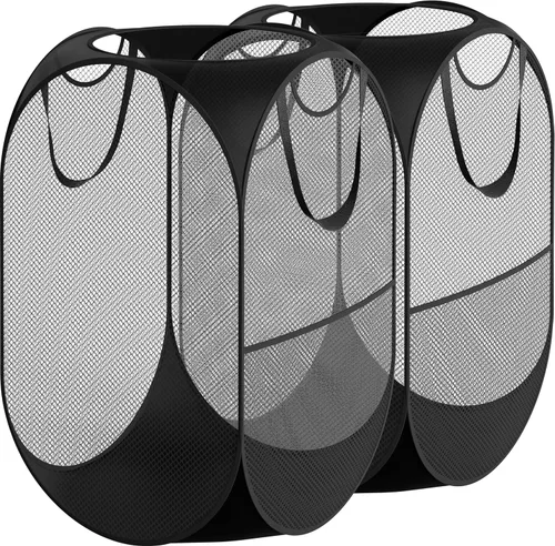 Vista 5 de Simple Houseware Mesh Pop-Up - Cesta de lavandería.