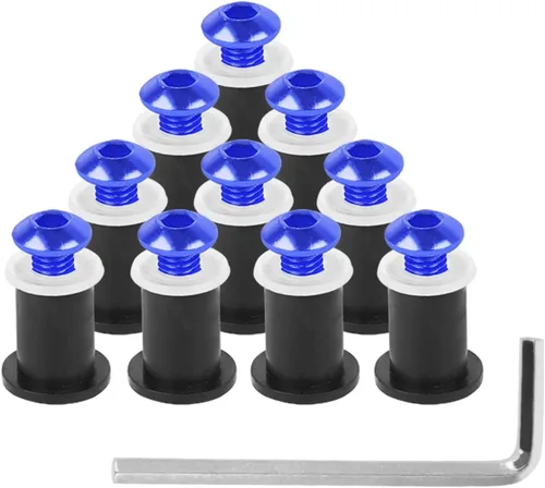 Vista 7 de TCHAU Kits de carrocería 10 piezas M5X15mm motocicleta parabrisas tornillo tornillo kit para MT09 MT-07 MT07 YZF R1 R6 R3 R25 FZ1 FZ8 FZ6 MT03 Xmax