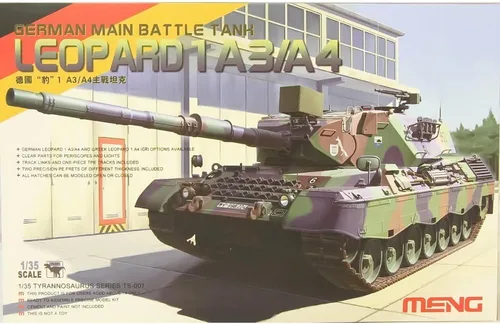 Vista 4 de Meng Leopard 1A3/A4 Kit de construcción de tanque de batalla principal