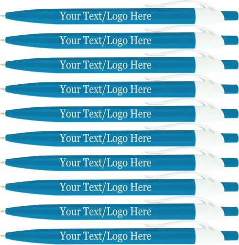 Vista 10 de SyPen Bolígrafos personalizados con tu logotipo o texto personalizado, paquete de 500 unidades a granel para negocios, fiestas y eventos, bolígrafos