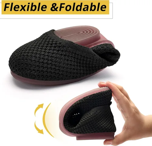 Vista 4 de Akk Zapatos planos de punta ancha para mujer, zapatos de vestir cómodos para ballet, zapatos casuales para caminar, trabajo, negocios, oficina