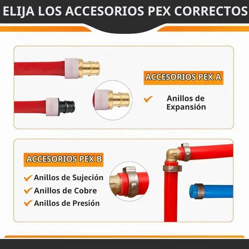 Vista 5 de 10 unidades HeSun 1/2" Pex A Expansión x 1/2" Hembra NPT Drop Ear Elbow