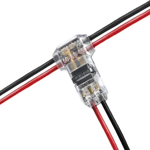 Vista 9 de Conectores de cable de bajo voltaje Kalolary 20 Pack 2 Pin 3/2 Way Wire Connector Universal Compact Wire T Tap I Type Connectors Electrical Wire