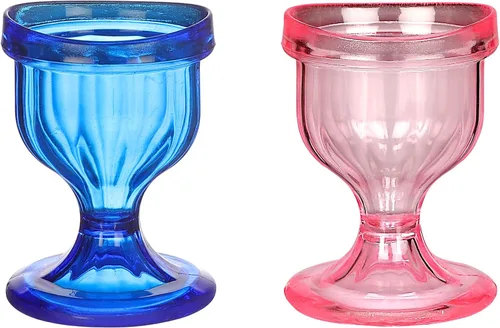 Vista 10 de Juego de 2 vasos de lavado de ojos para mantener tus ojos limpios y saludables, color azul