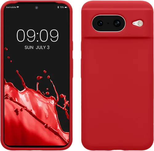 Vista 12 de kwmobile Funda compatible con Google Pixel 7 - Funda de silicona TPU con acabado suave - Piedra antigua