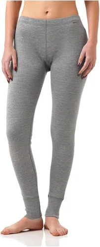 Vista 15 de MERIWOOL - Pantalones térmicos de capa base para mujer, 100% lana merina, 400g, pesados Negro