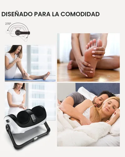 Vista 5 de RENPHO masajeador Shiatsu de pies con calor, masajeador de pies y pantorrillas, regalos de cumpleaños y Navidad para mujeres, hombres y personas