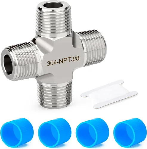 Vista 20 de TAISHER 1 pieza de forja de accesorios de tubería de acero inoxidable 304, 1/2 "NPT macho x 1/2 "NPT hembra x 1/2" NPT accesorios de tubería macho