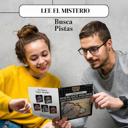 Vista 5 de Rompecabezas clásico de misterio Bepuzzled - Sherlock Holmes, 1000