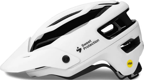 Vista 2 de Sweet Protection Trailblazer MIPS - Casco de ciclismo avanzado con visera ajustable, tecnología de carcasa variable y ventilación superior Blanco